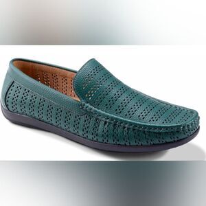 MONTIQUE MEN'S EMERALD PERFORATED DRIVING SHOE S22.